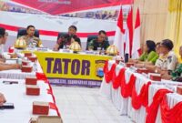 Polres Tator Gelar Rapat Kordinasi Lintas Sektoral Jelang Pemilu 2024. Foto Dok (ist).