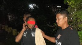 Pelaku dibekuk oleh Tim Resmob Polres Torut 
di Lingkungan Kalambe' Kelurahan Buntu Barana, Kecamatan Tikala, Kabupaten Toraja Utara, Senin (04/03/2024). Foto Dok:(Ist)