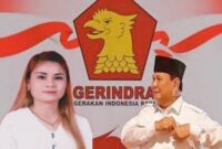 Caleg Terpilih dari Dapil 1 Toraja Utara, Jeny Yusuf Buntu Lobo (Kiri) dan Presiden terpilih Prabowo Subianto yang juga Ketua umum Partai Gerindra (kanan) Foto Dok:(Ist).