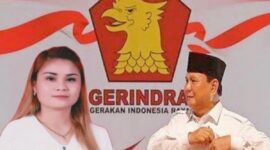 Caleg Terpilih dari Dapil 1 Toraja Utara, Jeny Yusuf Buntu Lobo (Kiri) dan Presiden terpilih Prabowo Subianto yang juga Ketua umum Partai Gerindra (kanan) Foto Dok:(Ist).