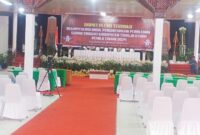 Terlihat ruangan masih sunyi belum ada aktivitas untuk rekapitulasi hasil perolehan suara oleh KPU Torut. Padahal hari ini rapat pleno penetapan atau Finalisasi. Tapi masih di olor olor. Foto Dok:( Frederik Sampebua/inspirasipos.com)