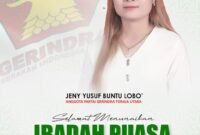 Anggota DPRD Terpilih periode 2024-2029 dari fraksi partai Gerindra Kabupaten Toraja Utara, Jeny Yusuf Buntu Lobo. Foto Dok:(Ist)