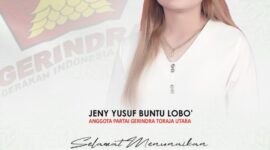 Anggota DPRD Terpilih periode 2024-2029 dari fraksi partai Gerindra Kabupaten Toraja Utara, Jeny Yusuf Buntu Lobo. Foto Dok:(Ist)
