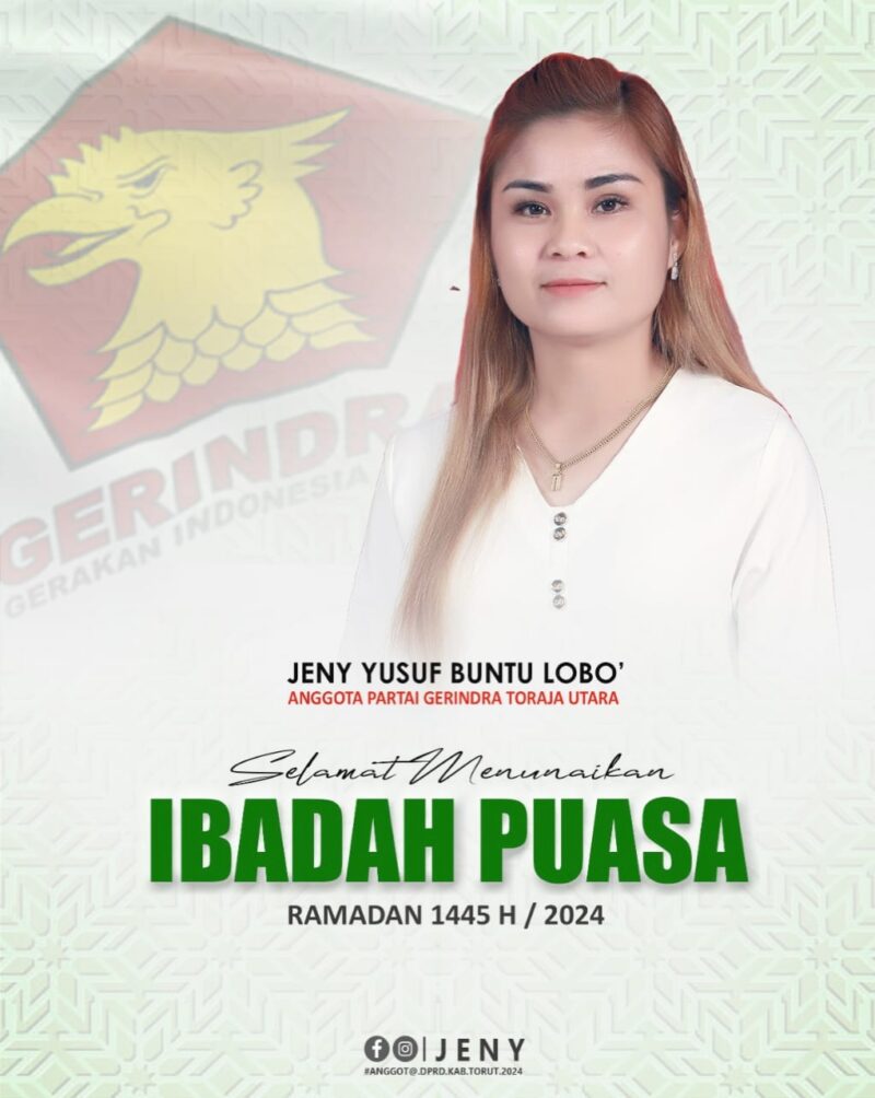 Anggota DPRD Terpilih periode 2024-2029 dari fraksi partai Gerindra Kabupaten Toraja Utara, Jeny Yusuf Buntu Lobo. Foto Dok:(Ist)