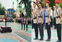 Kapolres AKBP Zulkarnain pimpin Sertijab Wakapolres dan Kasatreskrim di halaman Makopolres Lutim, Selasa (31/12/2025).