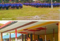 Ratusan tenaga honorer terima SK PPPK yang diserahkan langsung oleh Bupati Toraja Utara, Yohanis Bassang. Nampak Bupati Ombas menyampaikan pesan moral kepada tenaga PPPK di Lapangan Bakti Rantepao, Jumat (03/03/2024) pagi. Foto Dok: Redaksi/inspirasipos.com.