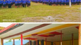 Ratusan tenaga honorer terima SK PPPK yang diserahkan langsung oleh Bupati Toraja Utara, Yohanis Bassang. Nampak Bupati Ombas menyampaikan pesan moral kepada tenaga PPPK di Lapangan Bakti Rantepao, Jumat (03/03/2024) pagi. Foto Dok: Redaksi/inspirasipos.com.