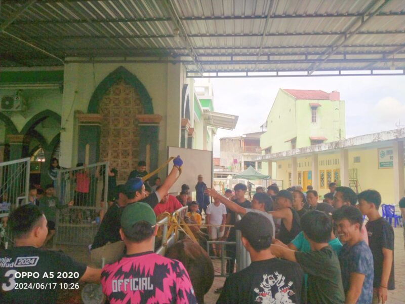 Begini proses sebelum dilakukan penyembelihan dengan metode Krankeng. Foto Dok: inspirasipos.com
