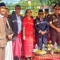 Foto bersama usai upacara hari pahlawan Pong Tiku. Dari kiri ke kanan: Anggota DPRD Torut Samuel Matasak, Herman Boro Tiranda, 
Ny. Ida Allobua' Tiranda, Bupati Torut Yohanis Bassang, Kacabjari Rantepao, Alexander Tanak. Foto Dok(inspirasipos.com).