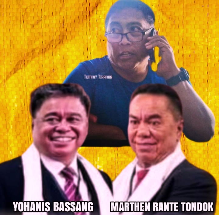 Pasangan calon Bupati Torut 2024-2029 nomor urut 1, Ombas-Marthen (Omar). The Inspirator Drs. Yonathan Tommy Tiranda (Atas). Foto By Tiem Creator/inspirasipos.com.