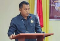 Ketua Bawaslu Toraja Utara, Brikken Linde Bonting, menurutnya, FPT beberapa waktu lalu melaporkan, namun tidak memenuhi Syarat Formil sebuah laporan, sehingga kita hentikan ujar Brikken. Foto Dok: Ist.