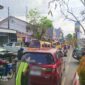 Nampak kemacetan di jalan Ahmad Yani Kota Rantepao. Lantaran ulah sejumlah Supir Angkot tidak tertib berlalulintas, Kamis (24/10/2024). Foto Dok: Redaksi.