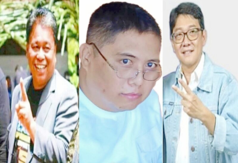 Yohanis Bassang (kiri), Tommy Tiranda (tengah) dan Frederik Viktor Palimbong (kanan). Foto Dok: Ist.