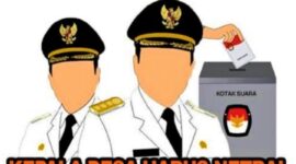 Foto Ilustrasi Kepala Desa/Lembang dan himbauan dilarang berpolitik praktis.