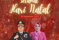 Banner ucapan selamat natal dari Kapolres Kabupaten Toraja Utara, AKBP Zulanda, S.I.K., M.Si. Foto Dok: Banner (Ist).