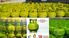 Foto Ilustrasi Gas LPG 3 Kg di Stasiun Pengisian Elpiji (SPBE). Dok: Ist.