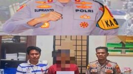 Terduga pelaku berinisial MI (39) terlibat dalam kasus pembunuhan terhadap MNS (32) di Desa Bahomante. Kini diamankan di ruang tahanan Polres Morowali untuk menjalani proses hukum lebih lanjut. Foto Dok: Ist.