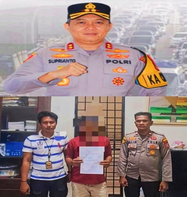 Terduga pelaku berinisial MI (39) terlibat dalam kasus pembunuhan terhadap MNS (32) di Desa Bahomante. Kini diamankan di ruang tahanan Polres Morowali untuk menjalani proses hukum lebih lanjut. Foto Dok: Ist.