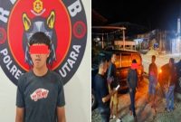 Pelaku Penganiayaan diamankan polisi di Lembang Sangbua, Kecamatan Kesu, Kabupaten Toraja Utara. Foto Dok: Ist.