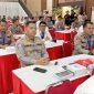 Nampak Kapolres Torut, didampingi Kabag Ops dan Kasatlantas hadiri kegiatan Gelar Operasional Triwulan I Tahun 2025 yang dilaksanakan di Aula Mappaoddang, Mapolda Sulawesi Selatan, Senin (28/04/2025). Foto Dok: Ist.