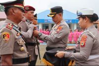 Sertijab di halaman Polres Toraja Utara. Foto Dok: Ist.