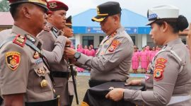 Sertijab di halaman Polres Toraja Utara. Foto Dok: Ist.