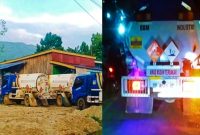 Supir Mobil Truk tangki yang singgah beristirahat di salah satu warung di Desa Pendolo, Kecamatan, Pamona Selatan, Kabupaten Poso, Sulawesi Tengah, beberapa waktu lalu (kiri). Foto Dok: 5 Maret 2025. Dan Mobil Truk tangki industri yang masuk ke Toraja Utara Disinyalir menjemput dan mengisi BBM jenis solar bersubsidi disejumlah titik di wilayah Toraja, pada Kamis malam (03/07/2025). Foto Dok: Hasil Investigasi Redaksi.