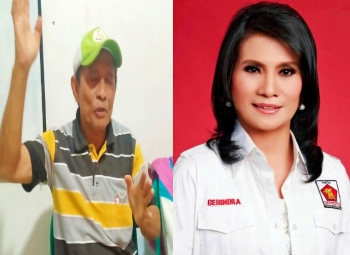 Lembaga Aliansi Indonesia LAI Toraja Utara Divisi Investigasi dan Rohaniawan, Benyamin Tipasarappang (kiri) dan Anggota DRPD Provinsi Sulsel Dra. Firmina Tallulembang (kanan). Foto Dok: Ist.