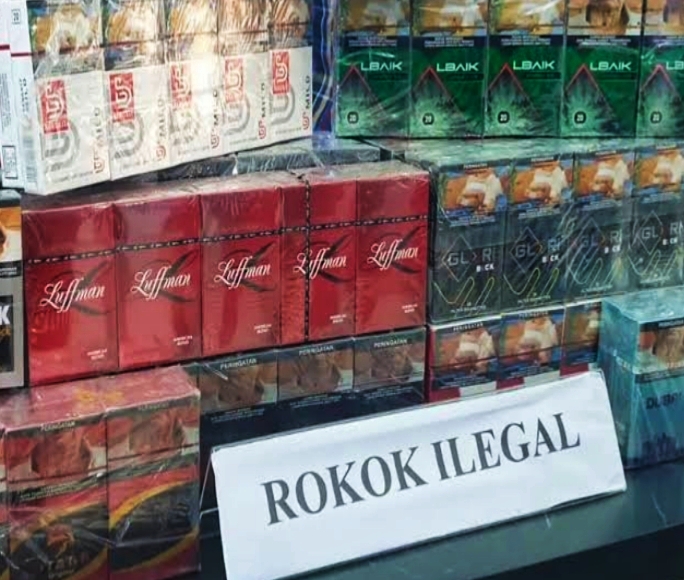 Ilustrasi rokok ilegal. Foto/Net.