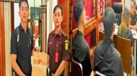 Penyidik Unit I Tindak Pidana Umum (Tipidum) Satreskrim Polres Toraja Utara, Briptu Rahmat melimpahkan berkas tahap II setelah berkas perkara dinyatakan lengkap (P21) oleh Jaksa Penuntut Umum. Foto Dok: Handover.