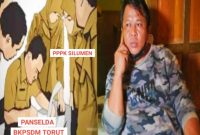 Foto Ilustrasi (kiri) dan Tokoh pemuda di wilayah Pagala, Riu dan Sekitarnya (Paris), Gessong—yang akrab disapa Pong Datu (kanan) saat menghubungi pihak BKPSDM Torut untuk mengkonfirmasi adanya dugaan manipulasi data di seleksi PPPK Tahap II. Foto Dok: Redaksi.