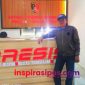 Dewan Penasehat Media Koran Online inspirasipos.com, Arnold Hutasoit saat menyambangi Mapolres Toraja Utara. Foto. Dok: Istimewa.