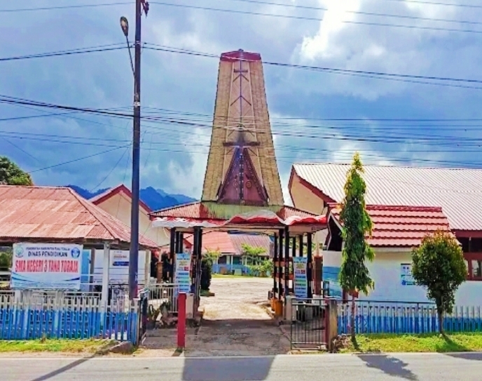 Lokasi Sekolah SMAN 3 Tana Toraja, Kabupaten Tana Toraja, Sulawesi Selatan. Foto Dok: Ist.