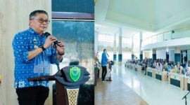 Wakil Bupati Barru, Dr Abustan A Bintang, M.Si, memberikan pembekalan langsung  kepada Calon Pegawai Negeri Sipil (CPNS) Formasi Tahun 2025 digelar oleh Badan Kepegawaian dan Pengembangan Sumber Daya Manusia (BKPSDM) Barru, Kamis (28/8/2025) Foto Dok: Ist