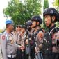Sebanyak 977 personel diterjunkan untuk mengawal dua gelombang aksi, usai apel kesiapan pengamanan di Halaman Kantor Gubernur Jateng, Kamis (28/8/2025). Foto Dok: Humas
