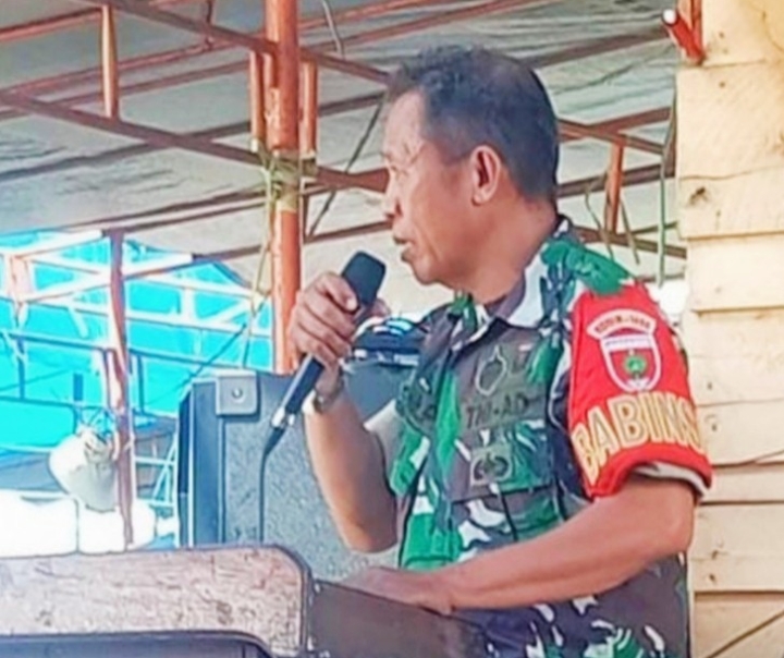 Babinsa Sertu Amir Pabane Babinsa Mari-Mari Kecamatan Sabbang, Kabupaten Luwu Utara. Foto.Dok: Istimewa.