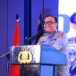 Komjen Pol Dedi Prasetyo berada di podium usai ditunjuk sebagai Wakil Kepala Kepolisian Negara Republik Indonesia (Wakapolri) dalam mutasi Polri terbaru, Selasa (5 /08/2025). Foto Dok: Divisi Humas Polri