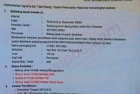Surat keterangan pendaftaran tanah dari Kantor Badan Pertanahan Nasional Kabupaten Toraja Utara, Rabu (3/09/2025). Daftar terlampir di kantor Notaris Pahala Lammiduk Rumahorbo, Jl. Monginsidi, Depan SMA Katolik Rantepao, Kecamatan Rantepao, Kabupaten Toraja Utara, Sulawesi Selatan, Kamis (4/09/2025).