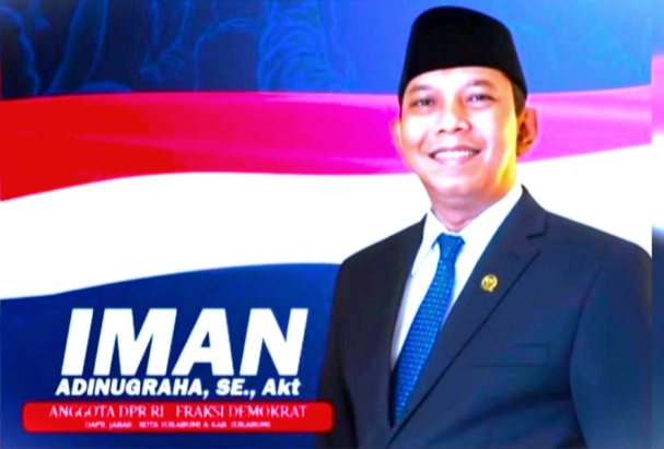 Dewan Perwakilan Rakyat Republik Indonesia (DPR RI) dari Fraksi Demokrat, Iman Adinugraha. Foto Dok: Ist