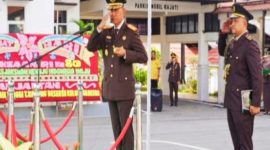 Kejaksaan Tinggi (Kejati) Lampung menggelar upacara peringatan Hari Lahir Kejaksaan Republik Indonesia ke-80, Selasa (2/9/2025), berjalan dengan Hidmat. Foto Dok: Ist
