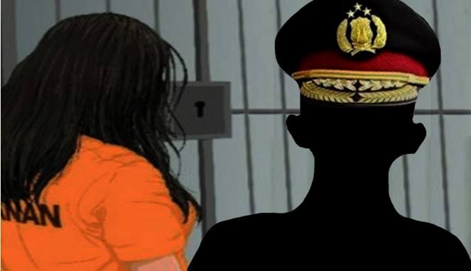 Ilustrasi Oknum Polisi Lakukan Pelecehan ke Tahanan Wanita di Polres Luwu. 